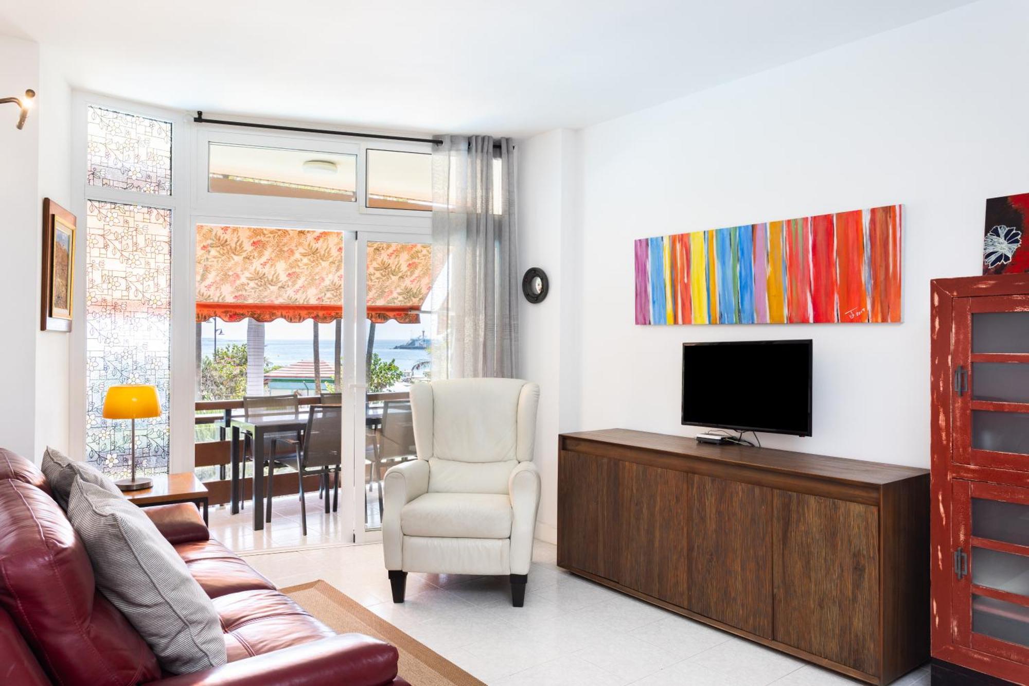 Classbnb - Seafront Apartment At Las Vistas Beach Arona  Exterior photo